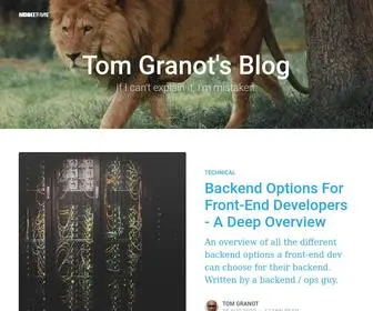 Granot.dev(Tom Granot's Blog) Screenshot