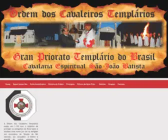 Granprioratotemplario.com.br(Ordem dos Cavaleiros Templários) Screenshot