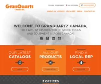 Granquartz.ca(The largest distributor of stone tools and equipment across canada) Screenshot