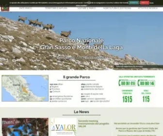 Gransassolagapark.it(Parco Nazionale del Gran Sasso e Monti della Laga) Screenshot
