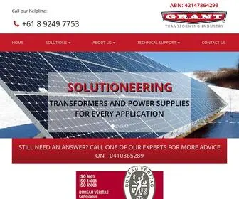 Grant-Transformers.com.au(Grant Transformers) Screenshot
