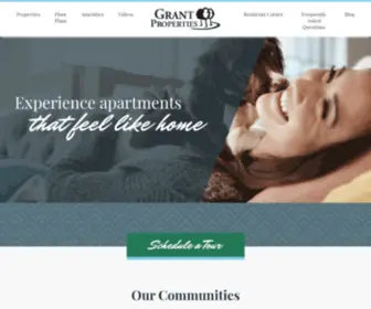 Grantapartments.com(Grant Properties) Screenshot