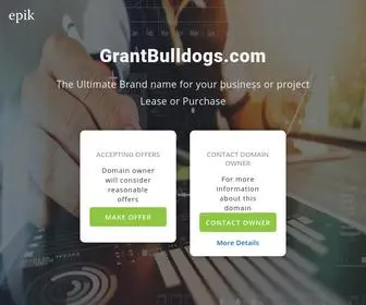 Grantbulldogs.com(Make an Offer if you want to buy this domain. Your purchase) Screenshot