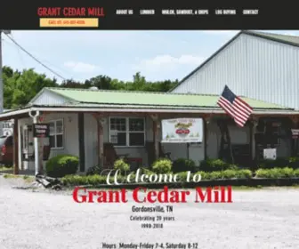 Grantcedarmill.com(Eastern Red Cedar Lumber) Screenshot