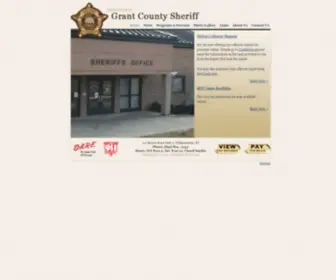 Grantcountysheriff.com(Grant County Sheriff' Office) Screenshot