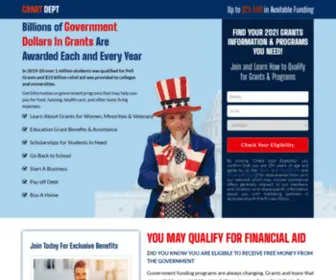 Grantdept.com(GRANT DEPT) Screenshot