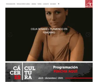 Granteatrocc.com(Consorcio Gran Teatro de Cáceres) Screenshot