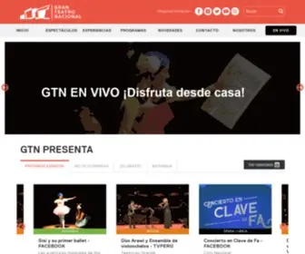Granteatronacional.pe(Gran Teatro Nacional del Perú) Screenshot