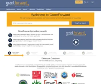 Grantforward.com(GrantForward Search Engine) Screenshot