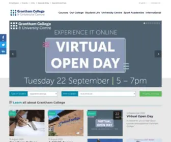 Grantham.ac.uk(Experience of providing education and training) Screenshot