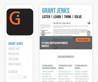 Grantjenks.com(Grant Jenks Official Website: listen) Screenshot