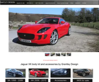 Grantleydesign.com(GRANTLEYDESIGN Jaguar XK8 XKR body styling kit bumpers Jaguar side skirts lights and Jaguar xk bonnet ventsUK) Screenshot