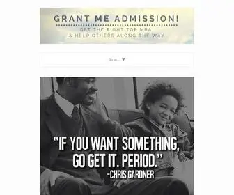 Grantmeadmission.com(An MBA Applicant Blog) Screenshot