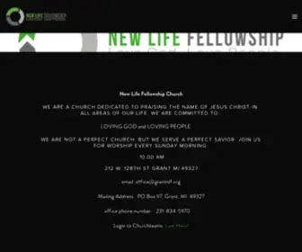 Grantnlf.org(New Life Fellowship Church) Screenshot