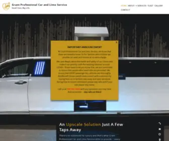 Grantprocarandlimo.com(Grant Professional Car and Limo Service) Screenshot