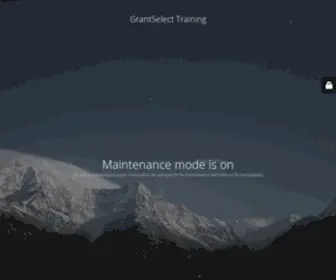 Grantselect-Training.com(Site is undergoing maintenance) Screenshot