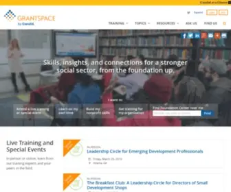 Grantspace.org(Candid Learning) Screenshot