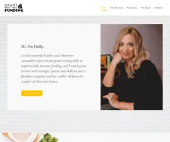 Grantwritingandfunding.com(Grant Writing & Funding with Holly Rustick) Screenshot