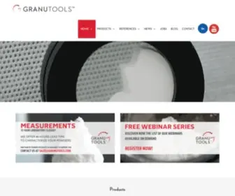 Granutools.com(Powder Flow Characterization) Screenshot