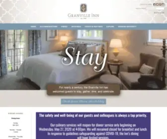 Granvilleinn.com(Hotel, Weddings, & Dining) Screenshot