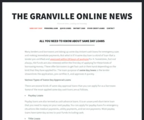 Granvilleonline.com(Butner Creedmoor News) Screenshot