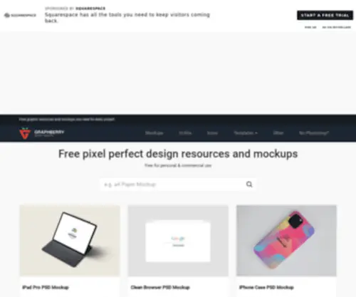 Graphberry.com(Free design resources) Screenshot