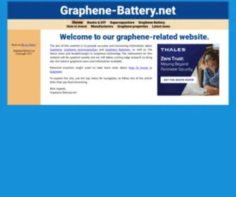 Graphene-Battery.net(Graphene information) Screenshot