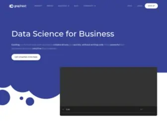 Graphext.com(No-Code Data Analytics Graphext) Screenshot