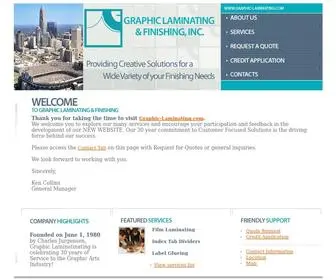 Graphic-Laminating.com(Graphic Laminating & Finishing) Screenshot