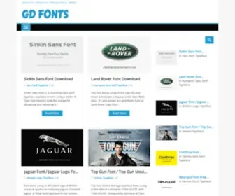 GraphiCDesignfonts.com(Graphic Design Fonts) Screenshot