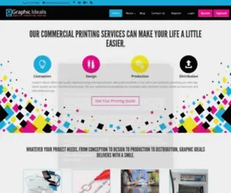 Graphicideals.com(Digital Printing Company) Screenshot