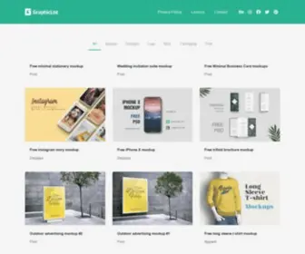 Graphiclist.com(Free design Mockup to download) Screenshot