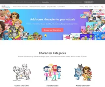 Graphicmama.com(Graphic Design Vectors and Character Animator Puppets) Screenshot