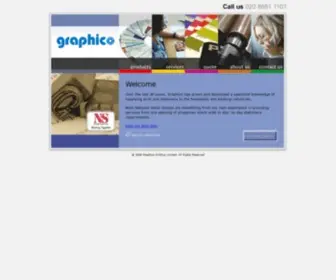 Graphico.com(Supplying print and stationery to the hospitality and banking industries) Screenshot