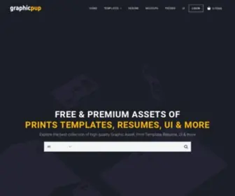 GraphicPup.com(Free and Premium Graphic Element) Screenshot