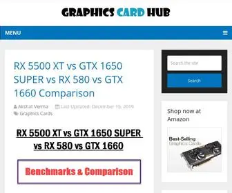 Graphicscardhub.com(Best of Graphics Cards) Screenshot
