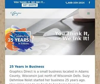 Graphicsdirectonline.com(Graphic Design Wisconsin Dells WI) Screenshot