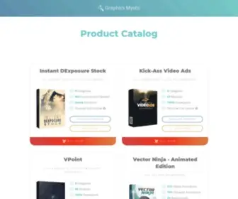 Graphicsmystic.com(Graphics Mystic Product Catalog) Screenshot