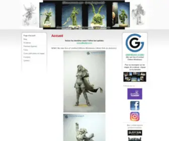 Graphigaut.fr(Illustrateur, Peintre et sculpteur de figurines) Screenshot