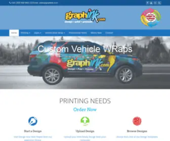 Graphink.com(Business Card & Custom Printing Services) Screenshot