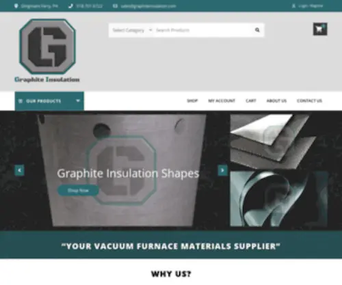 Graphiteinsulation.com(Your Vacuum Furnace Materials Supplier) Screenshot