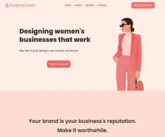 Graphixcrown.ga(Empowering Women through Designing) Screenshot