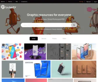 Graphizy.com(Graphizy has millions of free vector psd image resources for designing) Screenshot