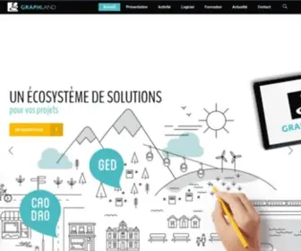 Graphland.fr(Notre expertise technique nous permet d’apporter de nombreux services) Screenshot