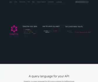 Graphql.org(A query language for your API) Screenshot