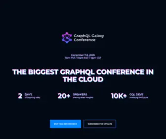 GraphqLgalaxy.com(The biggest GraphQL conference in the cloud) Screenshot