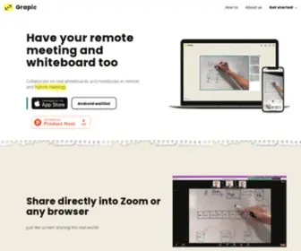 Grapic.co(Remote whiteboard with real pen and paper) Screenshot