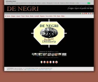 Grappadenegri.com(Distilleria De Negri) Screenshot