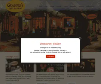 Grasings.com(Coastal Cuisine) Screenshot