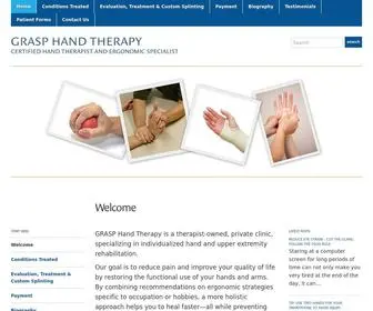 Grasphandtherapy.com(GRASP Hand Therapy) Screenshot